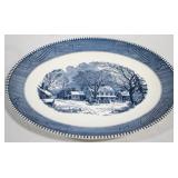 Currier & Ives Oval Platter 13x10