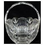 Pressed Glass Basket 8"