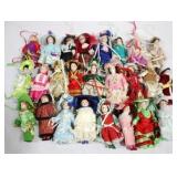 25 Doll ornaments, 5"