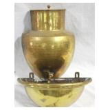 Brass Wall Urn 20 x 13