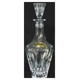 Crystal Decanter with Scotch charm 13.5"