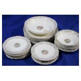 32 Pc Nasco Rose of Paradise China