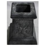 Iron Urn Base, 17 x 14.5 x 14.5