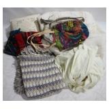 Assorted linens & bags