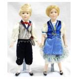 Danbury Mint Hansel & Gretel Dolls