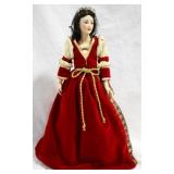 Franklin Mint Porcelain Doll with Stand 15"