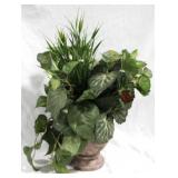 Faux Flower in Planter 20"