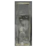 Glass Paperweight with Dragon 6"