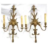 2 Vintage Wall Sconces - 22 x 13