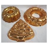 Metal Cake/Jello Molds - qty 3
