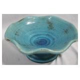 Pottery footed 10" bowl