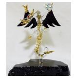 Blown Glass Dragon Figure 6"
