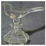 Bird Adorned Glass Perfume 4"