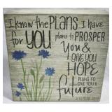 Wood Hanging Wall Decor 8x8