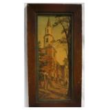 Vintage Framed Print 18.5x9.5