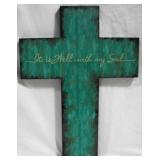 Wood Hanging Cross 16x12