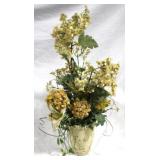 Faux Flower Decoration - 25" tall