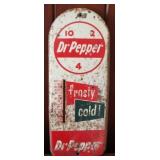 Dr. Pepper Metal Thermometer - 6.5" x 14.5"