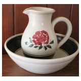2 pc. Pitcher and Bowl Set - 12" x 11"