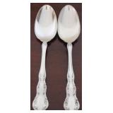Set of 2 Wallace Sterling Spoons - 3.7 oz