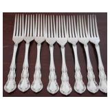 Set of 8 Wallace Sterling Forks - 12.6 oz
