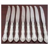 Set of 8 Wallace Sterling Handle Knives