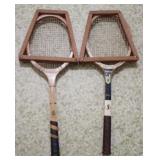 Lot of 2 Vintage Tennis Rackets - 27" long