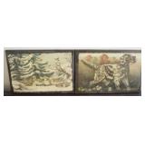 Set of 2 Wall Hangings - 10" x 15"