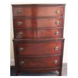 Antique 5-Drawer Dresser - 35" x 18" x 52.5"