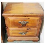 2-Drawer End Table - 17" x 24" x 24"