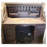 Antique Roll Front Desk (As is/Does Not Close)