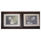 2 pc. Set of Framed Prints - 16.5" x 13.5"