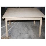 Painted Wood Table - 44" x 39" x 29"