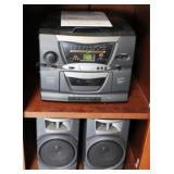 Sharp Cassette/CD/Radio - 12" x 14" x 9"