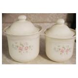 2 pc. Canister Set - 10" and 11" tall
