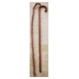 Lot of 2 Wood Canes - 37" long