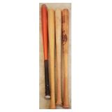Lot of 4 Baseball Bats - 35" long