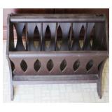 Wood Magazine Stand - 18" x 14" x 16"