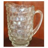 Fostoria American Pitcher - 8.5" tall