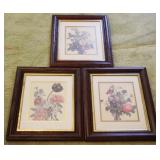 Lot of 3 Framed Prints - 15" x 18"