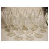 16 pc. Glasses Set - 6" and 8" tall
