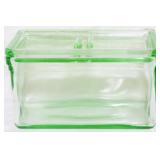 Uranium Glass Lidded Refrigerator Box