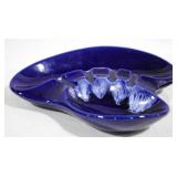 Mid-Century Pottery Ashtray -- 10 x 8