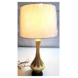 Vintage mid-century pottery 31" table lamp