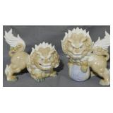 Pair Foo Dog Figures 6"