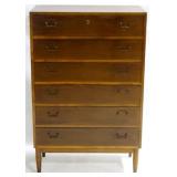 English c1960 Mid-Century 5 Drawer Chest