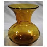Amber Glass Vase