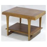 Lane MCM Walnut 2 Tier Side Table