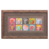 MARILYN MONROE 10 HEADS GICLEE BY ANDY WARHOL