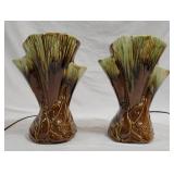 Nice Pair of Ceramic TV 12.5" Lamps